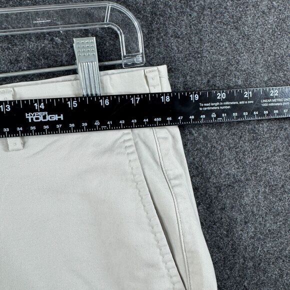 Peter Millar Soft Touch Pants Men’s 36 Beige Flat Front Chino Cotton - Picture 4 of 9